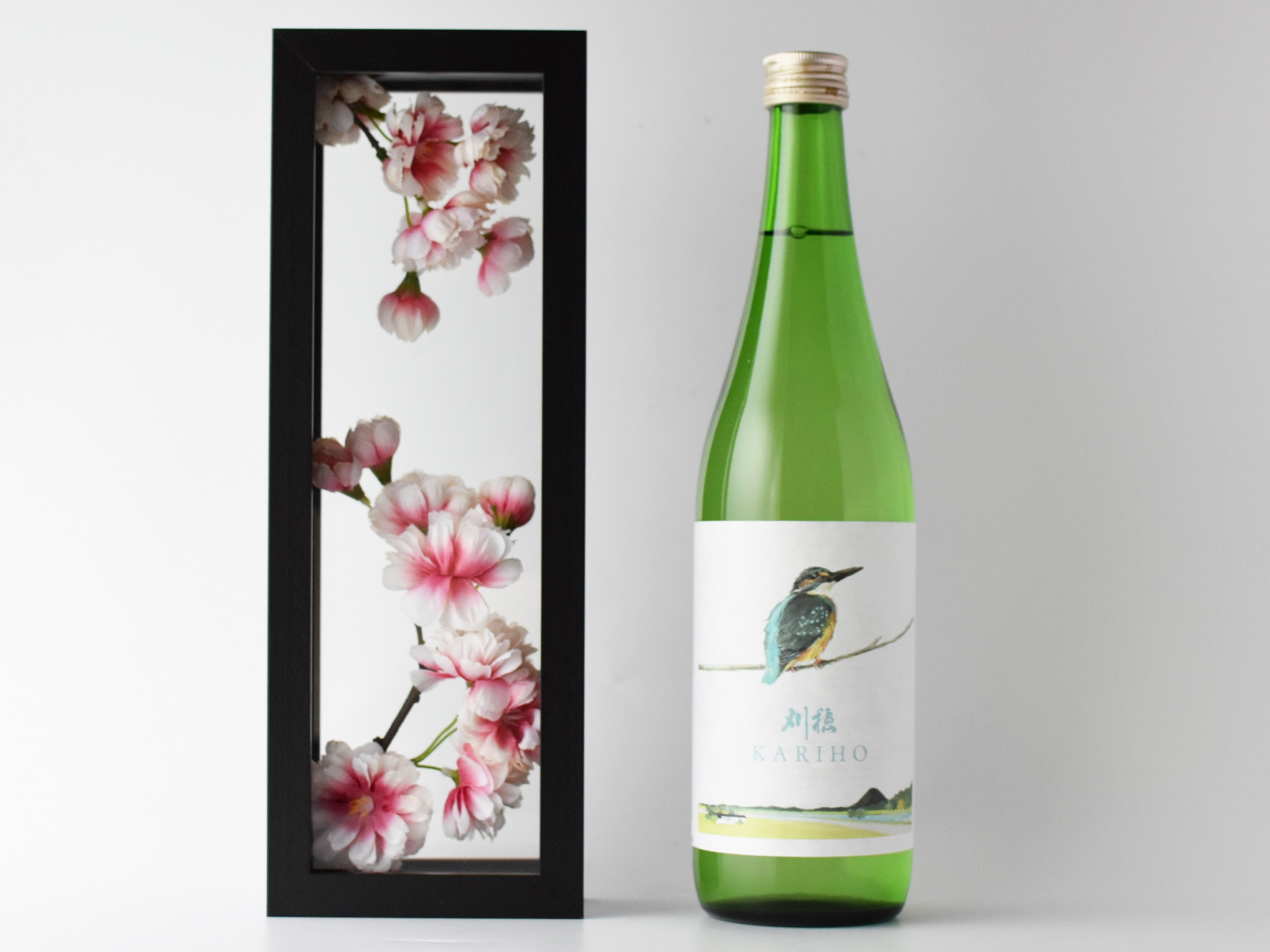 日本酒＆インテリアセット【刈穂kawasemiラベル × 桜】 | Shimenouchi